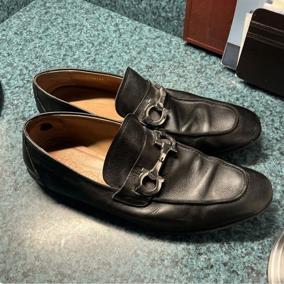 Salvatore Ferragamo Mens Parigi Gancini Bit Loafer Dress Shoes Black SZ 10.5 EE main image 4